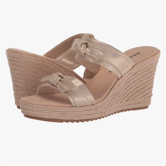 Anne Klein Whisper Wedge Sandal NIB - Picture 1 of 7